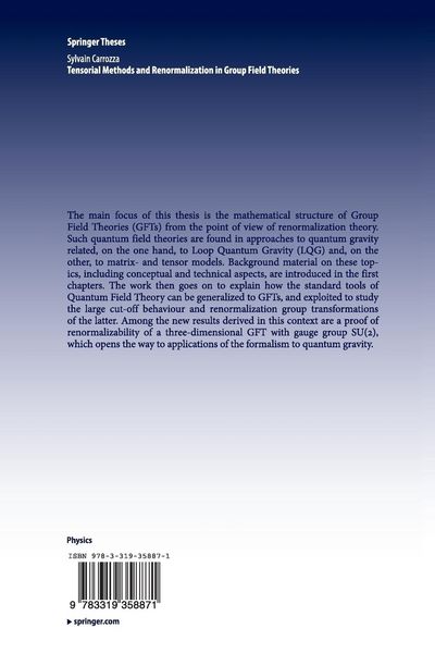 Produktbild: Tensorial Methods and Renormalization in Group Field Theories