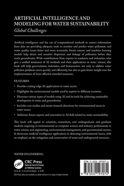 Produktbild: Artificial Intelligence and Modeling for Water Sustainability