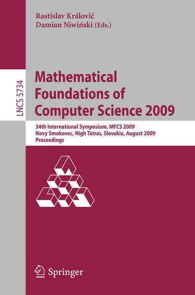 Produktbild: Mathematical Foundations of Computer Science 2009