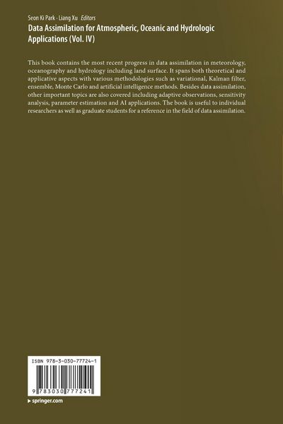 Produktbild: Data Assimilation for Atmospheric, Oceanic and Hydrologic Applications (Vol. IV)