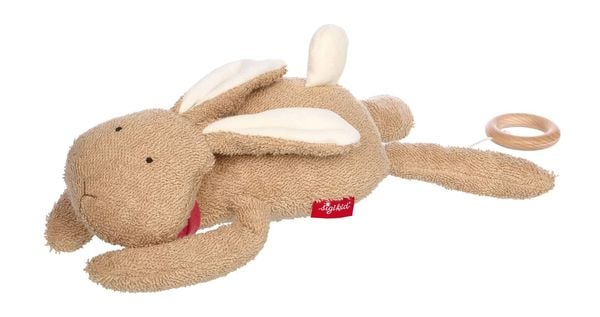 sigikid 39846 - Mami Spieluhr Hase braun Vanilla, Baumwolle, Maße: 36x15x11 cm, Babyspielzeug