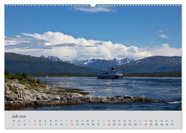 Produktbild: Norwegen - Land der Fjorde (hochwertiger Premium Wandkalender 2026 DIN A2 quer), Kunstdruck in Hochglanz