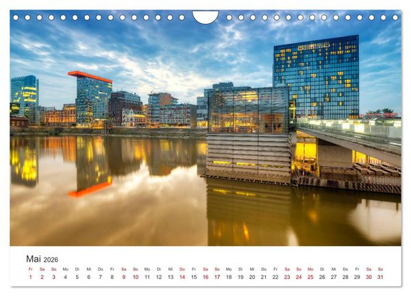 Produktbild: D&uuml;sseldorf - Tradition und Moderne am Rhein (Wandkalender 2026 DIN A4 quer), CALVENDO Monatskalender