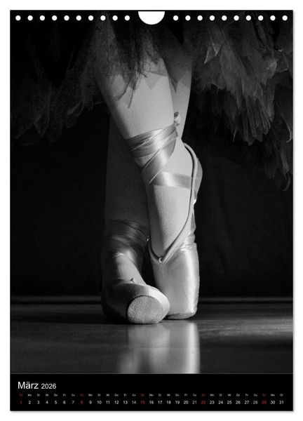 Produktbild: Ballett (CH-Version) (Wandkalender 2026 DIN A4 hoch), CALVENDO Monatskalender