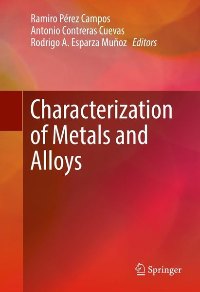 Produktbild: Characterization of Metals and Alloys