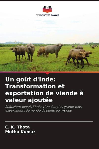 Produktbild: Un go&ucirc;t d'Inde: Transformation et exportation de viande &agrave; valeur ajout&eacute;e