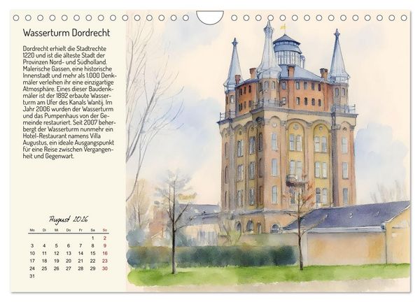 Produktbild: Romantische Reise durch die Niederlande (Wandkalender 2026 DIN A4 quer), CALVENDO Monatskalender