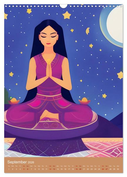 Produktbild: Meditation Unites (Wall Calendar 2026 DIN A3 portrait), CALVENDO 12 Month Wall Calendar