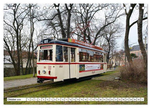 Produktbild: LOWA-Stra&szlig;enbahnen Naumburg-Gera-Sta&szlig;furt-Frankfurt/Oder (Tischkalender 2026 DIN A5 quer), CALVENDO Monatskalender