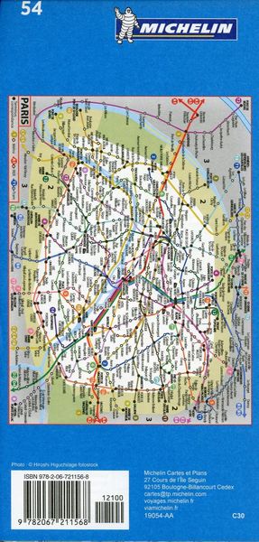 Produktbild: Paris - Michelin City Plan 54