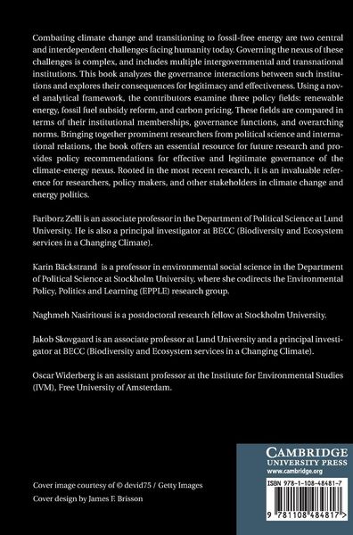 Produktbild: Governing the Climate-Energy Nexus