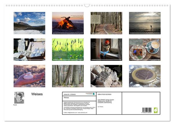 Produktbild: Weises (Wandkalender 2026 DIN A2 quer), CALVENDO Monatskalender