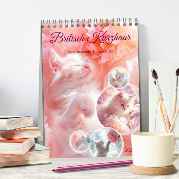 Produktbild: Britisch Kurzhaar (Tischkalender 2026 DIN A5 hoch), CALVENDO Monatskalender