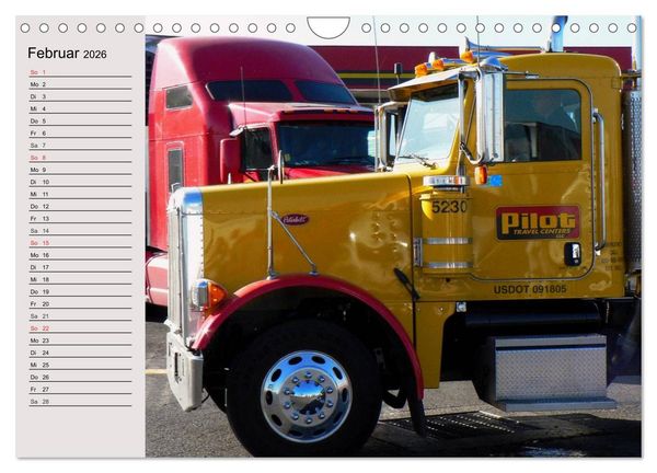 Produktbild: US-Trucks. Faszination Langhauber (Wandkalender 2026 DIN A4 quer), CALVENDO Monatskalender