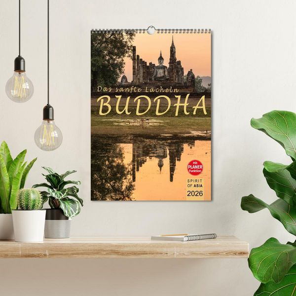 Produktbild: BUDDHA - Das sanfte L&auml;cheln (Wandkalender 2026 DIN A3 hoch), CALVENDO Monatskalender