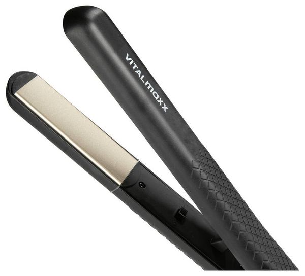 Produktbild: VitalMaxx Gl&auml;tteisen Schwarz, Gold