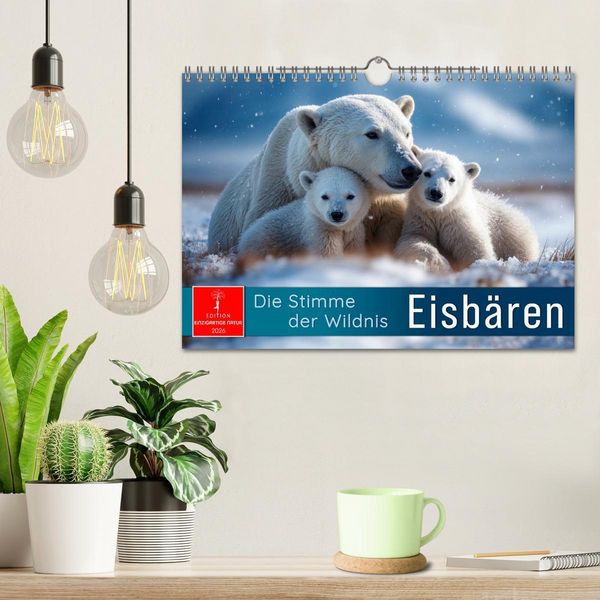 Produktbild: Eisb&auml;ren - die Stimme der Wildnis (Wandkalender 2026 DIN A4 quer), CALVENDO Monatskalender
