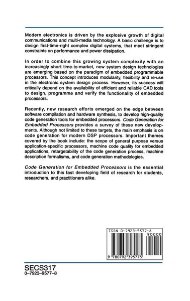 Produktbild: Code Generation for Embedded Processors