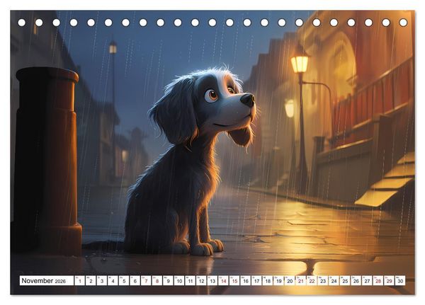 Produktbild: Lustige Comic Hunde (Tischkalender 2026 DIN A5 quer), CALVENDO Monatskalender