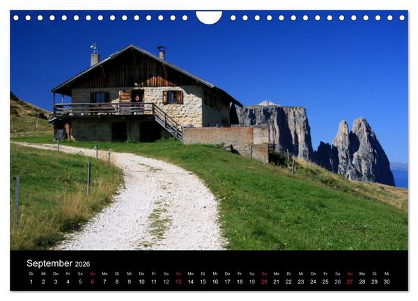 Produktbild: Alpe di Siusi - Seiser Alm (Wandkalender 2026 DIN A4 quer), CALVENDO Monatskalender