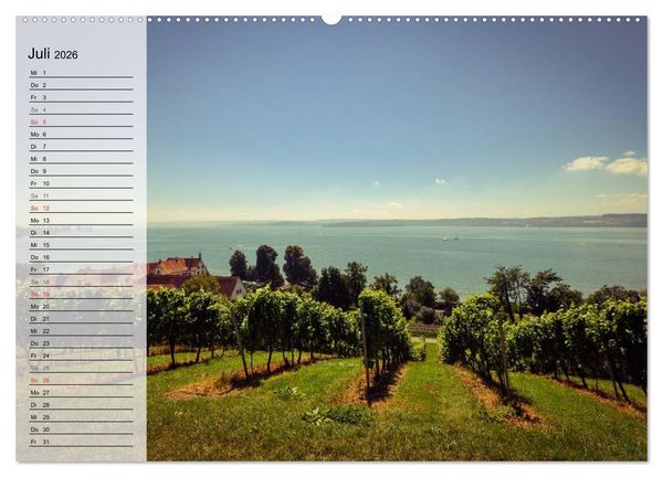 Produktbild: Unterwegs am Bodensee (hochwertiger Premium Wandkalender 2026 DIN A2 quer), Kunstdruck in Hochglanz