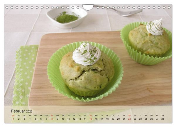 Produktbild: Mug Cakes, Minigugel, Tartelettes und andere kleine Kuchen (Wandkalender 2026 DIN A4 quer), CALVENDO Monatskalender
