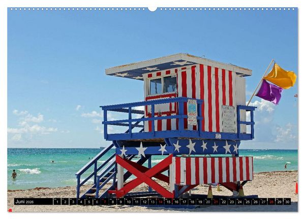 Produktbild: MIAMI (Wandkalender 2026 DIN A2 quer), CALVENDO Monatskalender