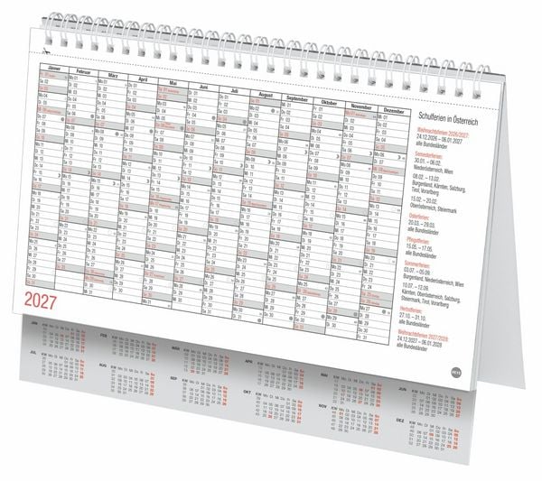 Produktbild: Schreibtischkalender &Ouml;sterreich klein 2027
