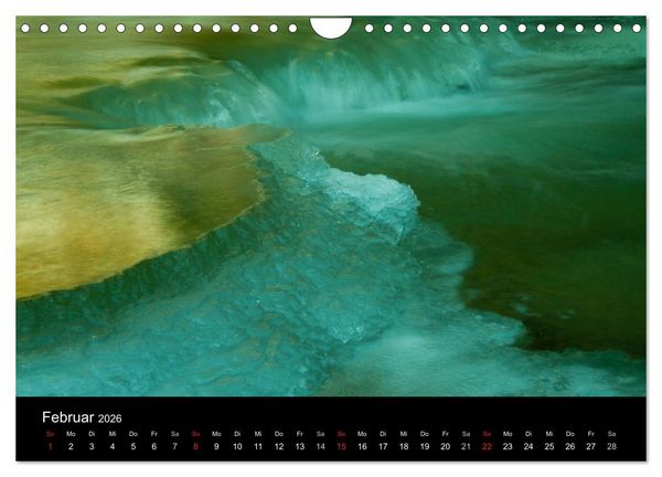 Produktbild: Geheimnisvolle B&auml;che und Fl&uuml;sse (Wandkalender 2026 DIN A4 quer), CALVENDO Monatskalender