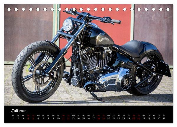 Produktbild: Best of Custom- and Showbikes Kalender (Tischkalender 2026 DIN A5 quer), CALVENDO Monatskalender