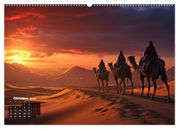Produktbild: Historische Seidenstra&szlig;e (hochwertiger Premium Wandkalender 2026 DIN A2 quer), Kunstdruck in Hochglanz