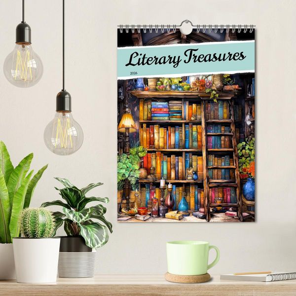 Produktbild: Literary Treasures (Wall Calendar 2026 DIN A4 portrait), CALVENDO 12 Month Wall Calendar