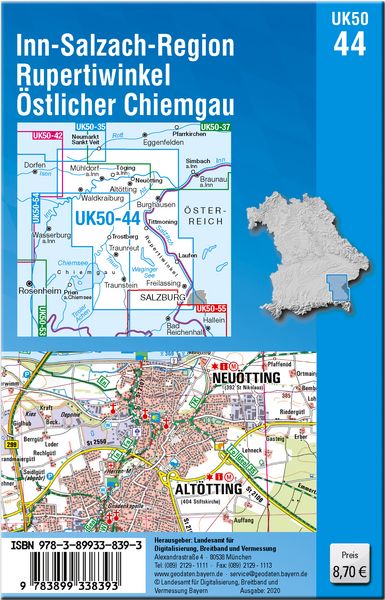Produktbild: Inn-Salzach-Region, Rupertiwinkel, &Ouml;stlicher Chiemgau