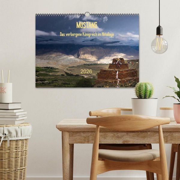 Produktbild: MUSTANG - das verborgene K&ouml;nigreich im Himalaya (Wandkalender 2026 DIN A3 quer), CALVENDO Monatskalender