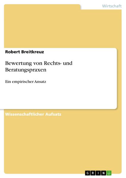 Produktbild: Bewertung von Rechts- und Beratungspraxen