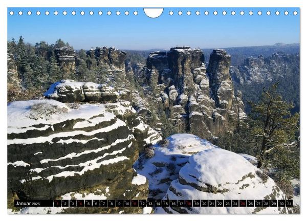 Produktbild: Elbsandsteingebirge (Wandkalender 2026 DIN A4 quer), CALVENDO Monatskalender
