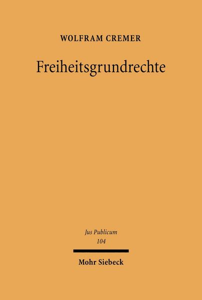 Produktbild: Freiheitsgrundrechte