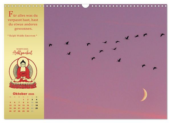 Produktbild: Wege der Achtsamkeit - In der Ruhe liegt die Kraft (Wandkalender 2026 DIN A3 quer), CALVENDO Monatskalender