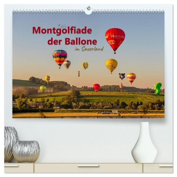 Produktbild: Montgolfiade der Ballone im Sauerland (hochwertiger Premium Wandkalender 2026 DIN A2 quer), Kunstdruck in Hochglanz
