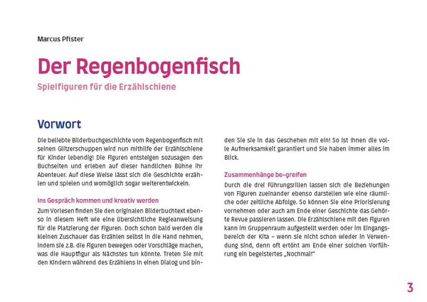 Produktbild: Der Regenbogenfisch, mit schillernden Schuppen. Erz&auml;hlschienen-Figurenset