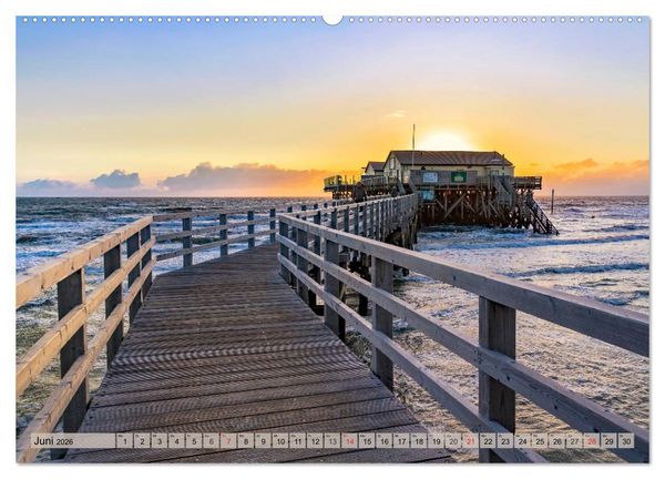 Produktbild: St. Peter Ording - Atemberaubende Momente (Wandkalender 2026 DIN A2 quer), CALVENDO Monatskalender