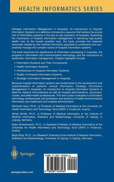 Produktbild: Strategic Information Management in Hospitals