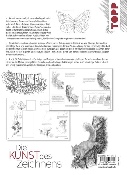 Produktbild: Die Kunst des Zeichnens - Natur &Uuml;bungsbuch