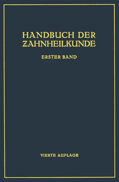 Produktbild: Handbuch der Zahnheilkunde