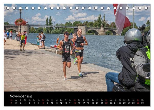 Produktbild: Fascination Triathlon (Tischkalender 2026 DIN A5 quer), CALVENDO Monatskalender