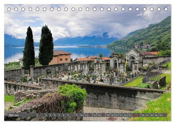 Produktbild: Lago di Como - Italienisches Flair in den Alpen (Tischkalender 2026 DIN A5 quer), CALVENDO Monatskalender