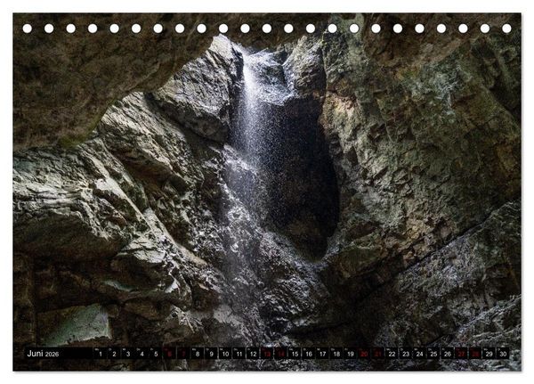 Produktbild: Breitachklamm im Wandel der Jahreszeiten (Tischkalender 2026 DIN A5 quer), CALVENDO Monatskalender
