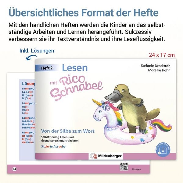 Produktbild: Lesen mit Rico Schnabel, Heft 2: Von der Silbe zum Wort