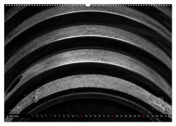 Produktbild: Industrie&auml;sthetik in Schwarz-Weiss (Wandkalender 2026 DIN A2 quer), CALVENDO Monatskalender