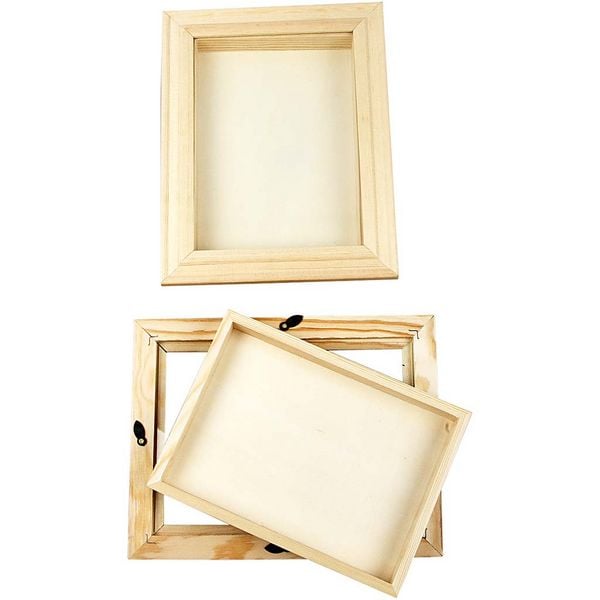 Produktbild: Creativ Company 3D-Rahmen mit Glas, T 2,5 cm, Gr&ouml;&szlig;e 18,2x23,2 cm, 1 Stk